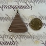 Purple Agate Triangle Pendant