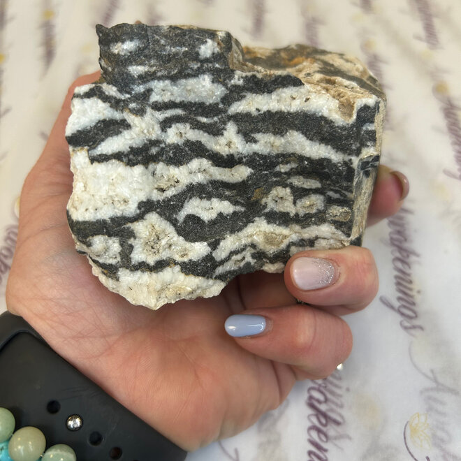 Zebra Jasper Raw  1Lb 10oz