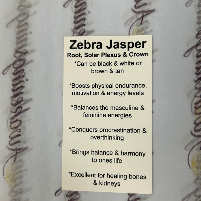 Zebra Jasper Raw  1Lb 10oz