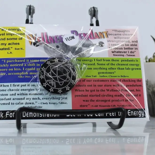 Flow Wellness Pendant- Stainless Steel Necklace