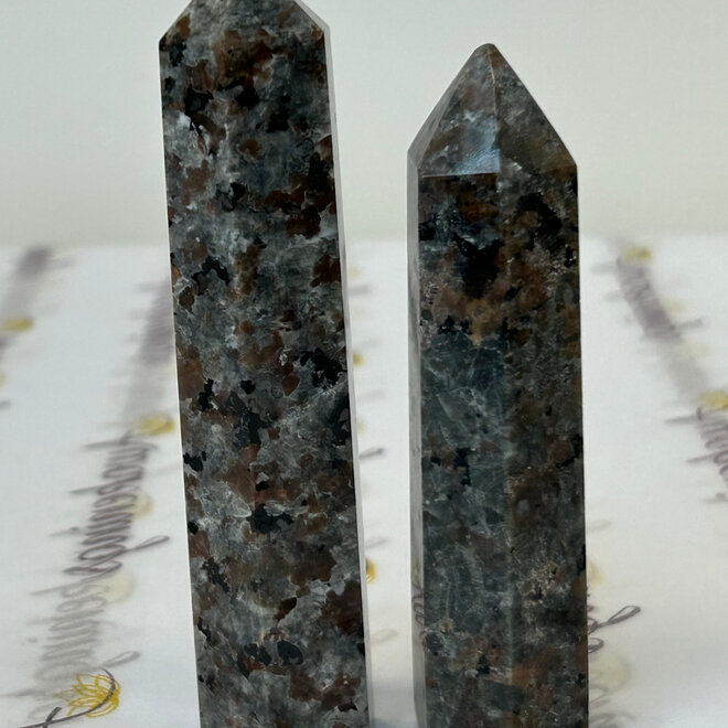 Flower Jasper (Sakura Rhyolite) Tower Point Generator- Medium (3-4")