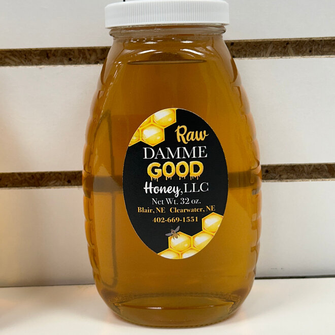 Damme Good Honey -Raw 32 oz.