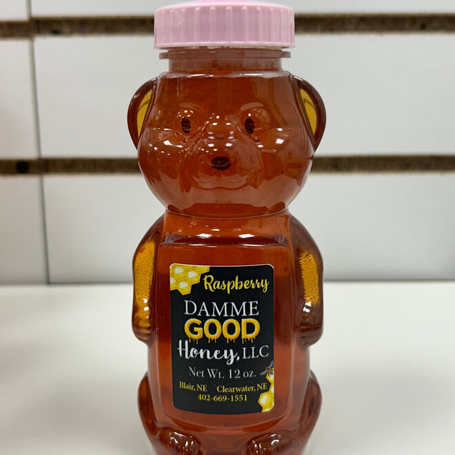 Damme Good Honey - Raspberry 12 oz.