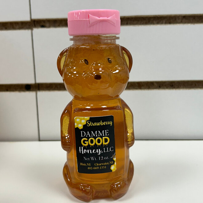 Damme Good Honey - Strawberry 12 oz.