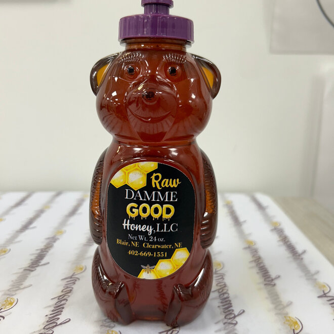 Damme Good Honey - Raw 24 oz.