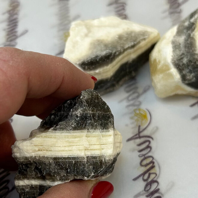 Zebra Calcite Medium - Rough Raw Natural