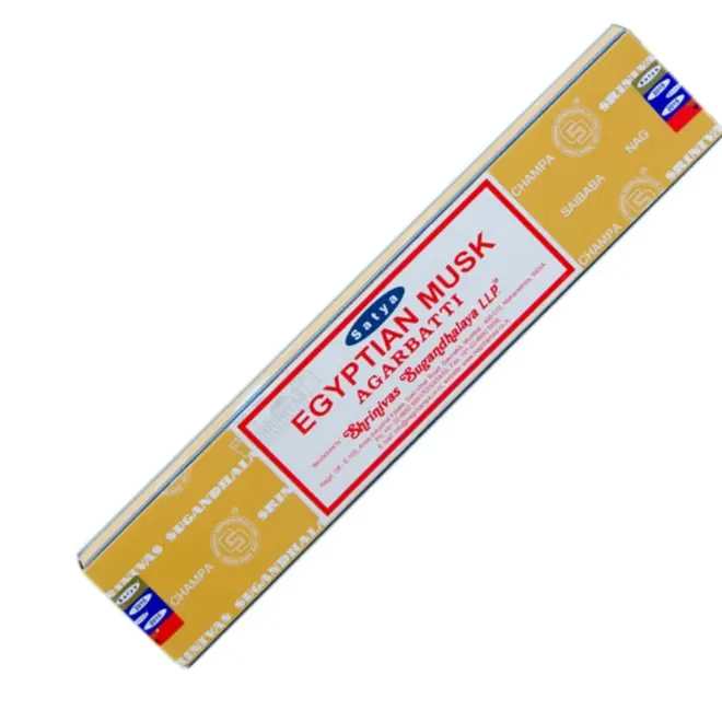 Egyptian Musk Incense -12 Sticks in Box 15g - Satya