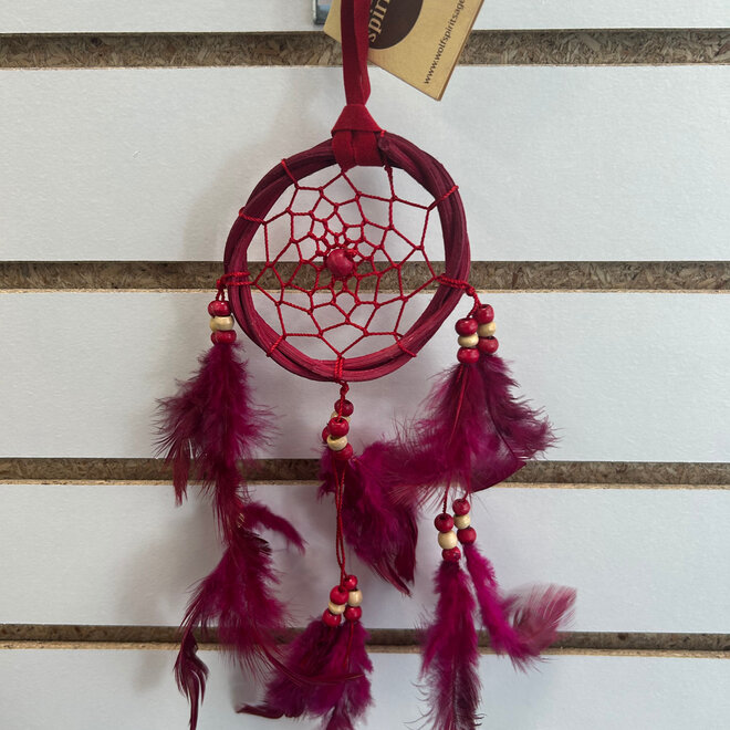 Rattan (Wicker) Dreamcatcher 12'' - Red