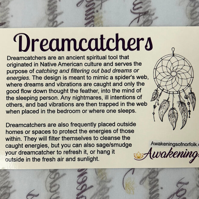 Rattan (Wicker) Dreamcatcher 12''- Orange