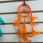 Rattan (Wicker) Dreamcatcher 12''- Orange