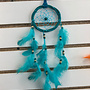 Rattan (Wicker) Dreamcatcher 12''- Teal