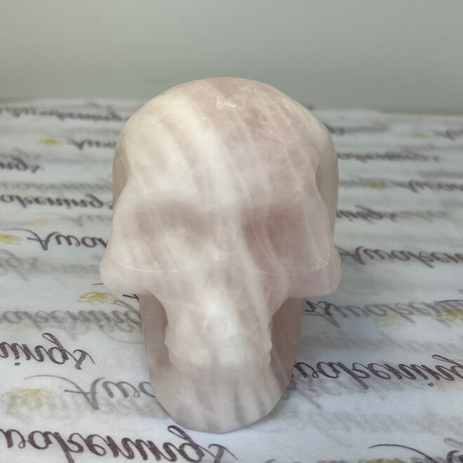 Rose Quartz Skull XXL - Aprox 1 Lb 5oz  3'' x 4'' x 2.5''