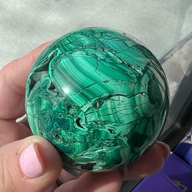 Malachite Sphere Orb - 50- 55mm