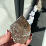 Smoky (Smokey) Quartz Point with Rainbow Inclusions - Specimen Display -321g