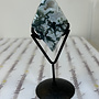 Moss Agate Diamond with Stand