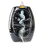 Waterfall Backflow Cone Burner 5.75'' Tall - Black