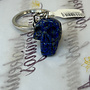 Skull Keychain - Lapis Lazuli