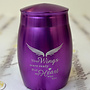 Your Wings were ready Cremation Urn 1.77 X 2.56 Inch Aluminum Purple