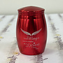 Your Wings were ready Cremation Urn 1.77 X 2.56 Inch Aluminum Red