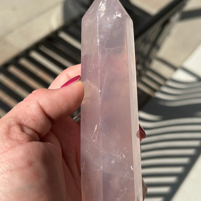 Rose Quartz Tower Generator Point - Large 5-6''