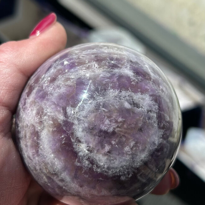 Chevron (Dream) Amethyst Sphere - 50mm