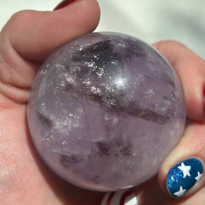 Amethyst Sphere Orb 55mm