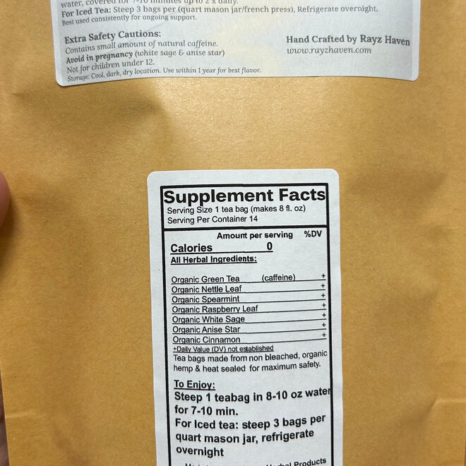 Rayz Haven Tea- Metabolism Blend