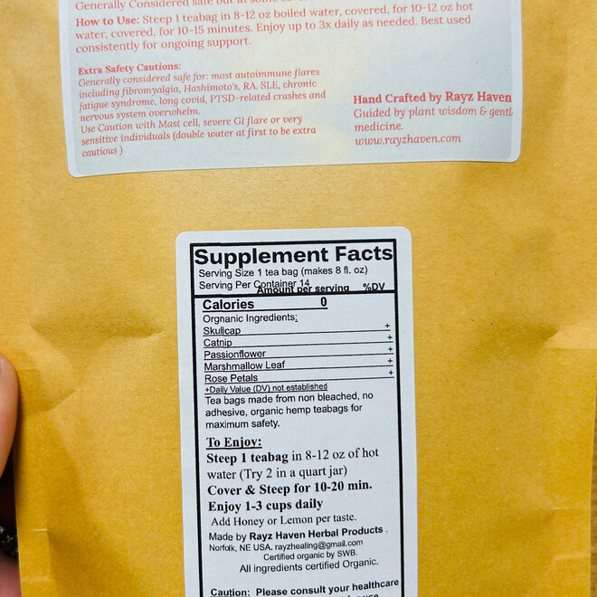 Rayz Haven Flare Recovery Tea
