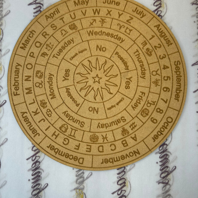 Wooden Divination Pendulum Board 6''