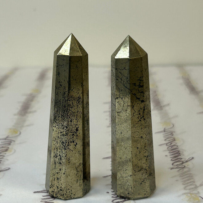 Pyrite (Cocada) Obelisks - Medium (3-4") - Generator Tower Point