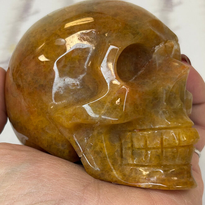 Red Aventurine Skull Large 1 lb 3.4oz