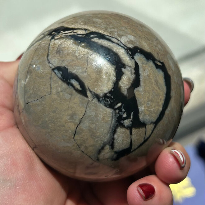 Volcanic Agate Sphere 78mm