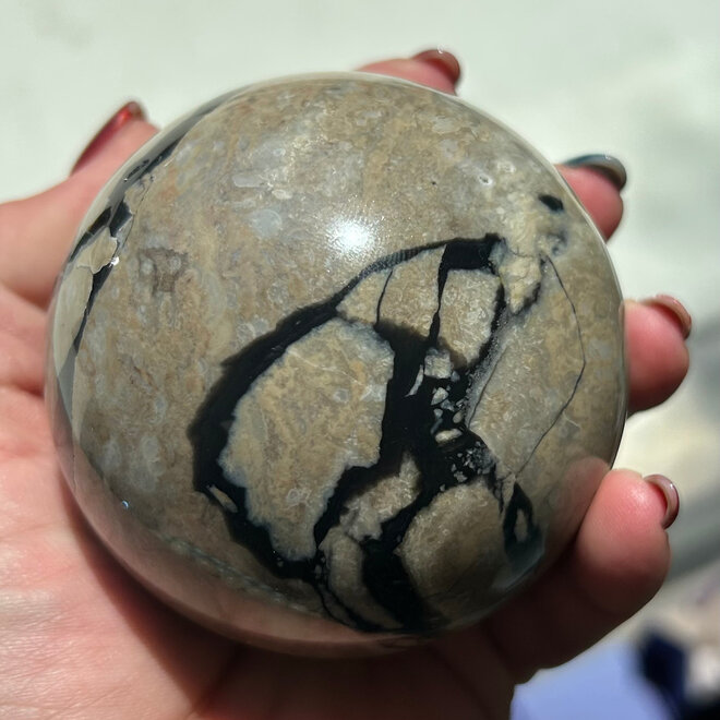 Volcanic Agate Sphere 78mm