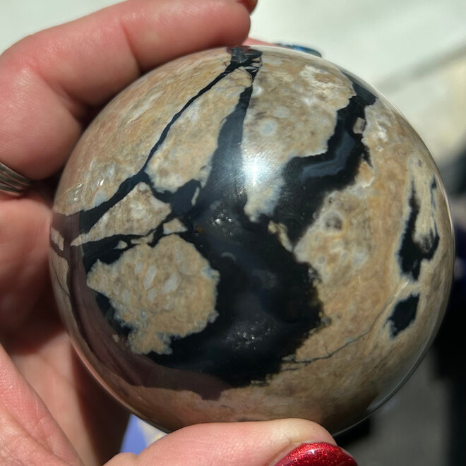 Volcanic Agate Sphere 78mm