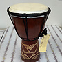 Small Djembe Mahogany Hand Drum 8'' Tall