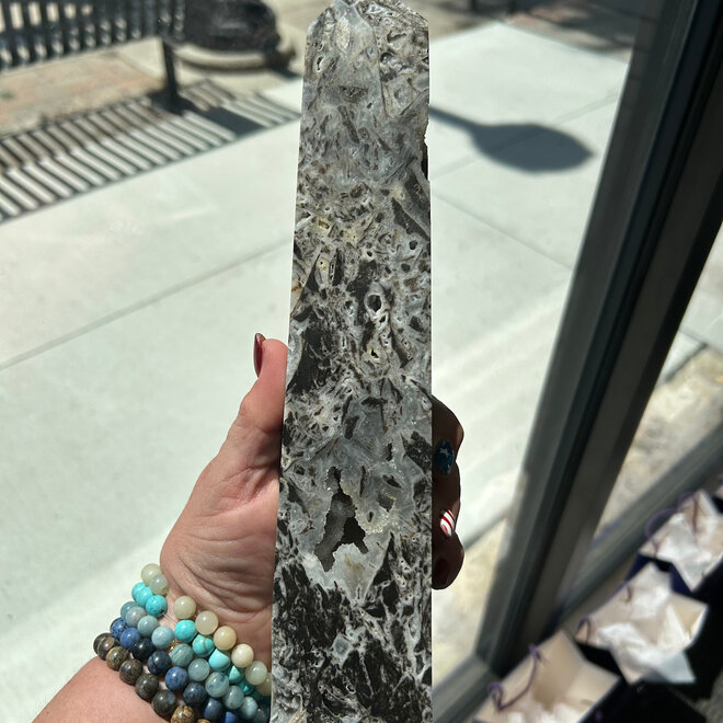 Sphalerite Druzy Tower/ Generator XXL- 12'' Tall 3 lbs 4.5 oz