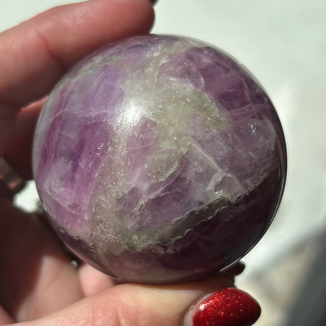 Rainbow Fluorite Sphere 57mm