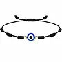 Black Evil Eye 7 Knot Bracelet- Pulsera de Ojo Turco