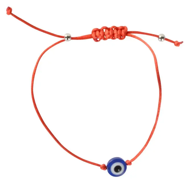 Red String Evil Eye Charm Pull Tie Bracelet