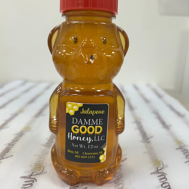 Damme Good Honey - Jalapeno 12 oz.