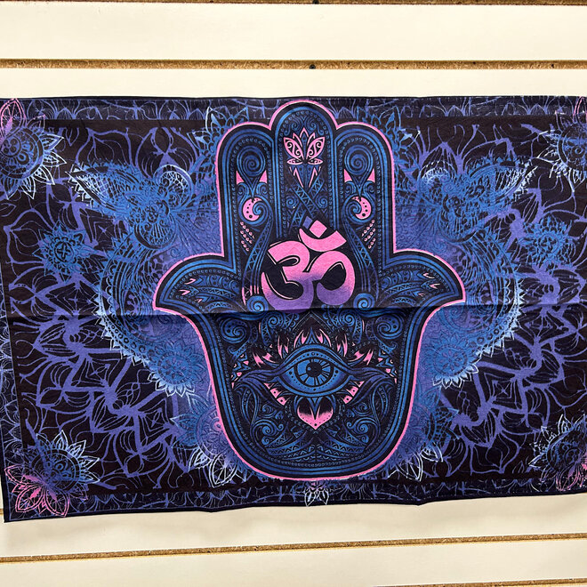 Hamsa Evil Eye Tapestry 36'' x 24'' Cotton