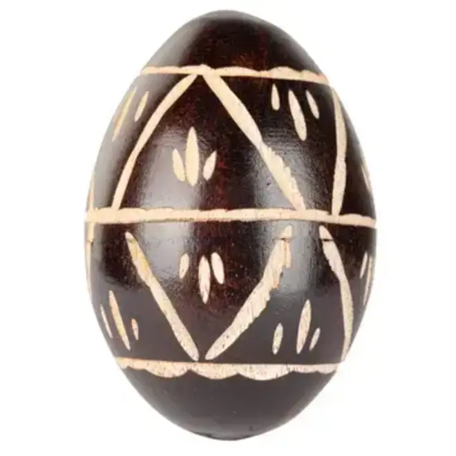 Carved Egg Shaker 3''