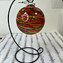 Witch Ball - Red, Yellow, Green Swirl - 5"