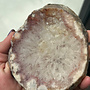 Pink Amethyst Slice Slab Flat - XL