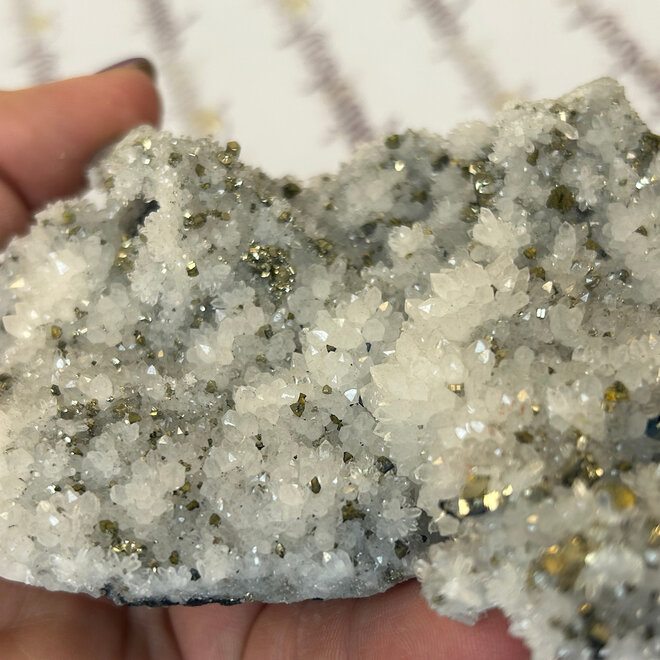 Clear Quartz with Pyrite Specimen 1 lb