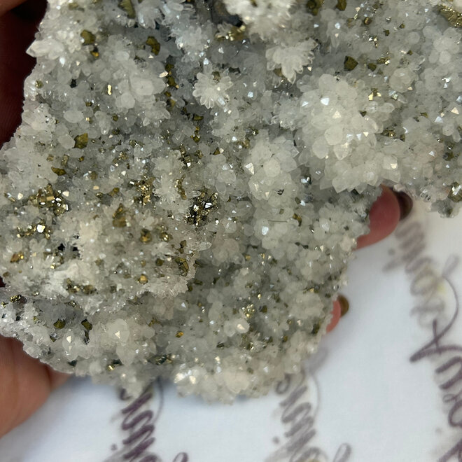 Clear Quartz with Pyrite Specimen 1 lb