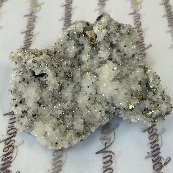 Clear Quartz with Pyrite Specimen 1 lb