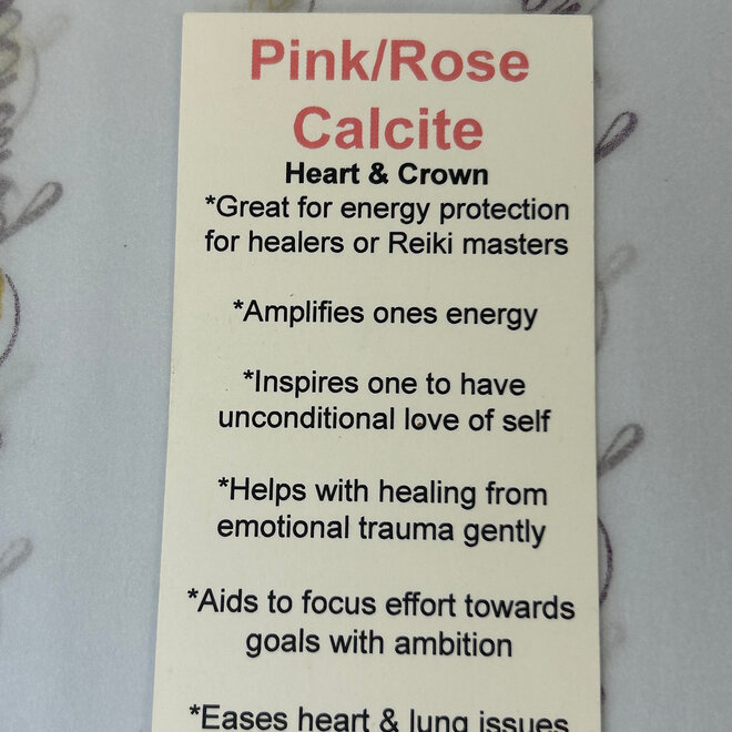 Pink Calcite ASL I Love You Hand