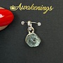 Aquamarine Raw Set in Sterling Silver 925 Pendant