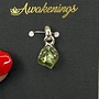 Peridot Raw Set in Sterling Silver 925 Pendant